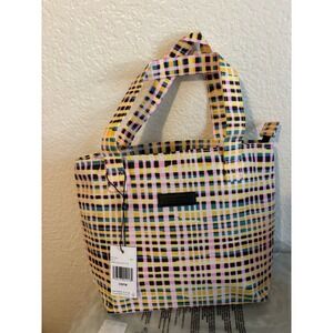 Volcom Upper Class Lunch Tote Multi Color Plaid Insulated Bag E6112303 NEW